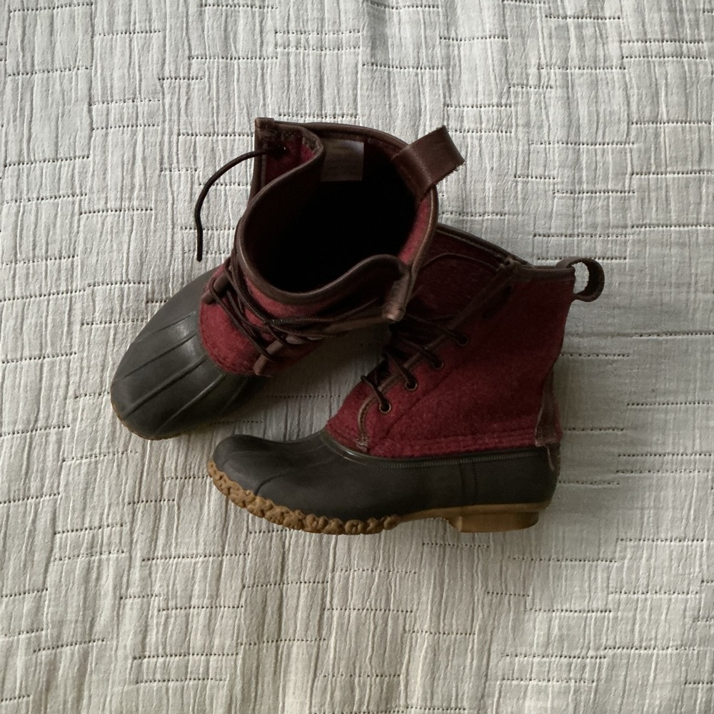 L.L. Bean Red and Brown Winter Boots - Picture 2 of 4